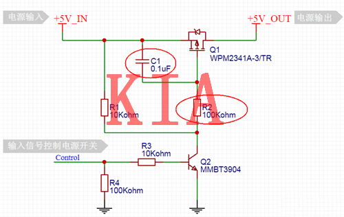 軟開(kāi)啟，MOS管，電源開(kāi)關(guān)電路