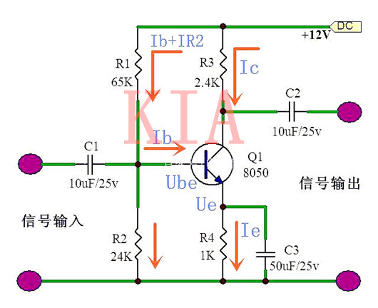 三極管放大電路干貨：偏置電路如何計(jì)算確定？-KIA MOS管