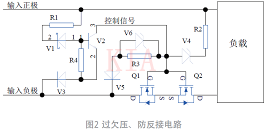過欠壓、防反接電路